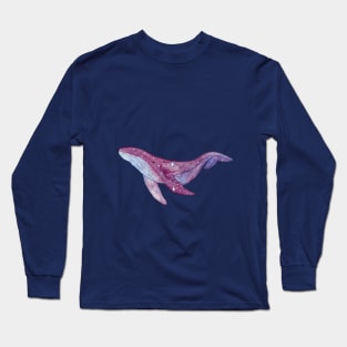 Blueberry galaxy whale Long Sleeve T-Shirt